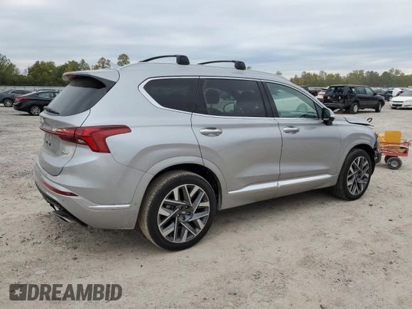 2022 Hyundai Santa Fe Calligraphy with VIN 5NMS54AL4NH411449, listed as a Copart auction lot 68026772 with 21,615 mi miles. Bid and sale history available at carsss.com. Image 3.