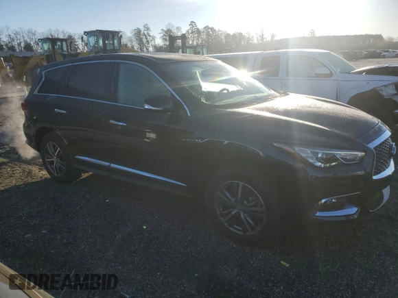 2020 Infiniti QX60 Pure with VIN 5N1DL0MN3LC514213, listed as a Copart auction lot 49031565 with 103,459 mi miles and Salvage Title. Bid and sale history available at DreamBid. Image 4.