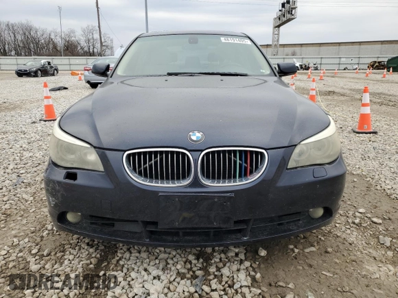 2006 BMW 5 Series 530i with VIN WBANE73586CM43086, listed as a Copart auction lot 48191405 with 201,870 mi miles and Salvage Title. Bid and sale history available at carsss.com. Image 5.