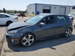 2012 Volkswagen Golf GTI w/Sunroof & Navi PZEV with VIN WVWHD7AJ7CW344126, listed as a Copart auction lot 64634325 with 94,337 mi miles and Salvage title. Bid and sale history available at DreamBid. Image 1.