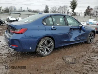 2023 BMW 3 Series 330i xDrive with VIN 3MW89FF07P8D09447, listed as a Copart auction lot 44165635 with 14,256 mi miles and Salvage Title. Bid and sale history available at carsss.com. Image 3.