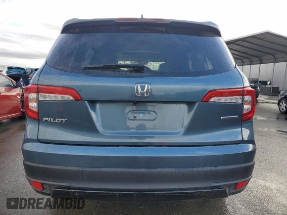 2021 Honda Pilot Special Edition with VIN 5FNYF5H22MB012811, listed as a Copart auction lot 44453855 with 25,782 mi miles and Salvage Title. Bid and sale history available at DreamBid. Image 6.