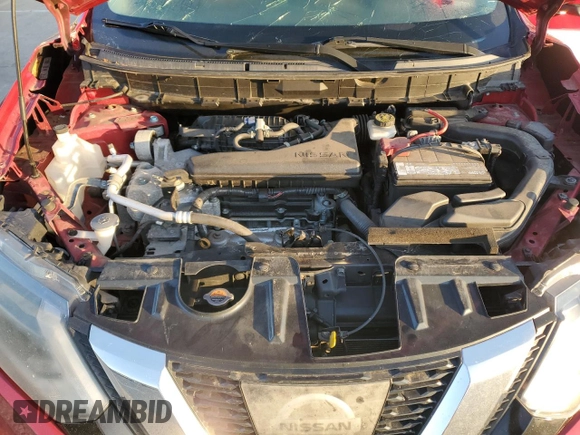 2017 Nissan Rogue SL with VIN JN8AT2MT1HW396416, listed as a Copart auction lot 53287455 with 142,360 mi miles and Salvage title. Bid and sale history available at DreamBid. Image 12.