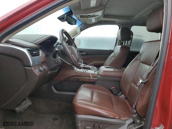 2015 Chevrolet Tahoe LTZ with VIN 1GNSKCKC8FR133323, listed as a Copart auction lot 47989525 with 123,391 mi miles and Salvage Title. Bid and sale history available at carsss.com. Image 7.