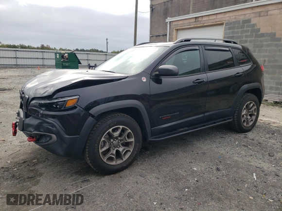 2020 Jeep Cherokee Trailhawk Elite with VIN 1C4PJMBN3LD541200, listed as a Copart auction lot 72710824 with 32,336 mi miles and Salvage title. Bid and sale history available at DreamBid. Image 1.