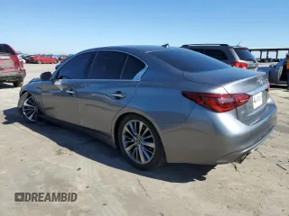 2019 Infiniti Q50 Luxe with VIN JN1EV7AR4KM591722, listed as a Copart auction lot 46364075 with 78,760 mi miles and Salvage Title. Bid and sale history available at carsss.com. Image 2.