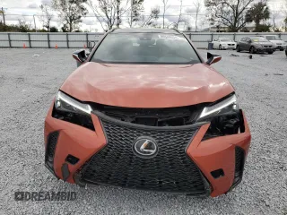 2023 Lexus UX 250h F Sport with VIN JTHR6JBHXP2143632, listed as a Copart auction lot 86048654 with 29,481 mi miles and Salvage title. Bid and sale history available at DreamBid. Image 5.