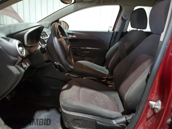 2019 Chevrolet Sonic LT with VIN 1G1JD6SB8K4106291, listed as a Copart auction lot 46584805 with 53,366 mi miles and Salvage title. Bid and sale history available at DreamBid. Image 7.