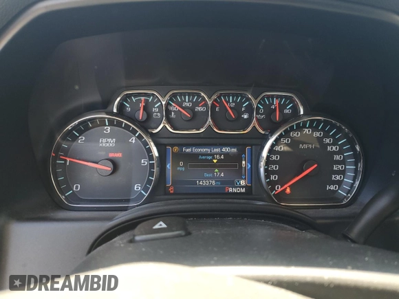 2014 Chevrolet Silverado 1500 LT with VIN 1GCRCREHXEZ197974, listed as a Copart auction lot 54946335 with 143,376 mi miles and Clean Title. Bid and sale history available at DreamBid. Image 9.