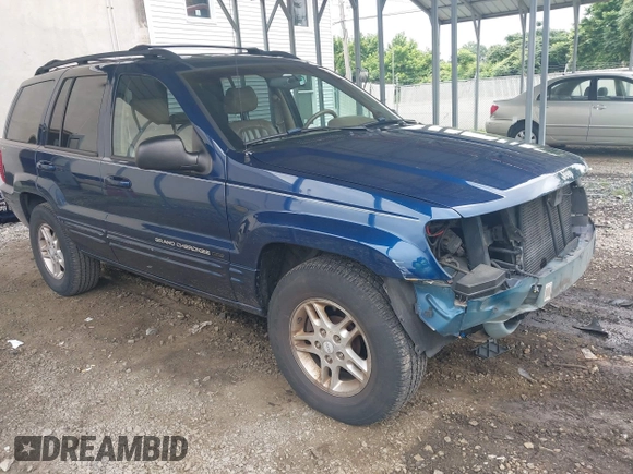 2000 Jeep Grand Cherokee Limited with VIN 1J4GW58S9YC347699, listed as a IAAI auction lot 42545373 with 118,566 mi miles and . Bid and sale history available at DreamBid. Image 1.