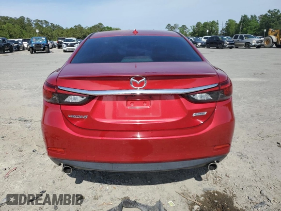 2016 Mazda 6 i Grand Touring with VIN JM1GJ1W5XG1474840, listed as a Copart auction lot 54019355 with 129,760 mi miles and Salvage Title. Bid and sale history available at DreamBid. Image 6.