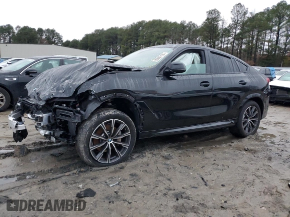 2022 BMW X6 xDrive40i with VIN 5UXCY6C01N9L53286, listed as a Copart auction lot 85007194 with 0 mi miles and Salvage Title. Bid and sale history available at carsss.com. Image 1.