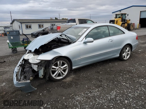 2006 Mercedes-Benz CLK-Class 3.5L with VIN WDBTJ56H86F195984, listed as a Copart auction lot 76540704 with 126,969 mi miles and Salvage Title. Bid and sale history available at carsss.com. Image 1.