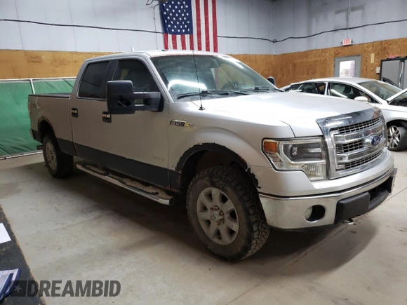 2014 Ford F-150 XL with VIN 1FTFW1ET9EKG15451, listed as a Copart auction lot 60040755 with 167,159 mi miles and Clean title. Bid and sale history available at DreamBid. Image 4.