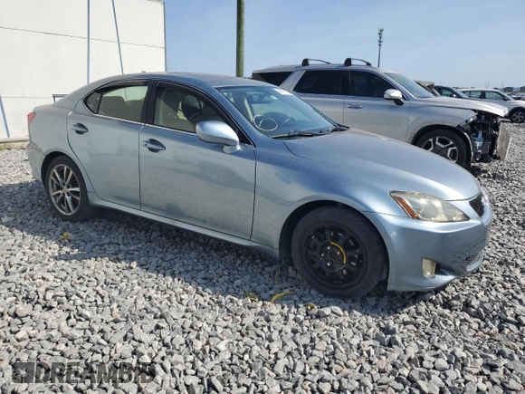 2008 Lexus IS 250 with VIN JTHBK262682078241, listed as a Copart auction lot 54893905 with 107,505 mi miles and Salvage Title. Bid and sale history available at carsss.com. Image 4.