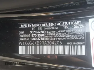 2024 Mercedes-Benz S 580e with VIN W1K6G6KB9RA304206, listed as a Copart auction lot 70650454 with Not Provided miles and Salvage Title. Bid and sale history available at DreamBid. Image 13.