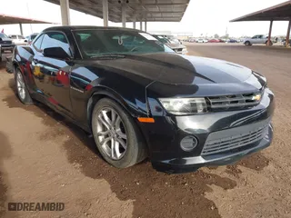 2014 Chevrolet Camaro LS with VIN 2G1FA1E38E9324402, listed as a IAAI auction lot 41412990 with 63,360 mi miles. Bid and sale history available at carsss.com. Image 1.