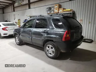 2005 Kia Sportage LX with VIN KNDJE723857118317, listed as a Copart auction lot 80383494 with 91,084 mi miles and Salvage Title. Bid and sale history available at carsss.com. Image 2.
