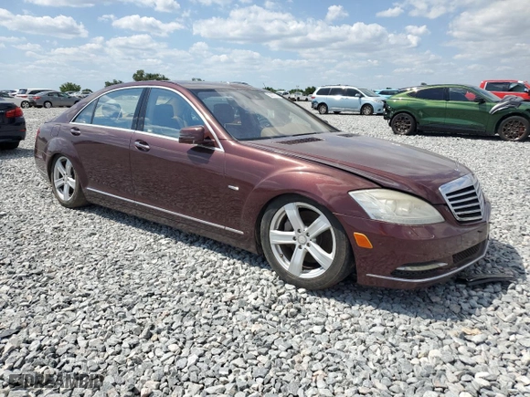 2012 Mercedes-Benz S-Class S 550 with VIN WDDNG7DB9CA439191, listed as a Copart auction lot 53827915 with 0 mi miles and Clean Title. Bid and sale history available at carsss.com. Image 4.