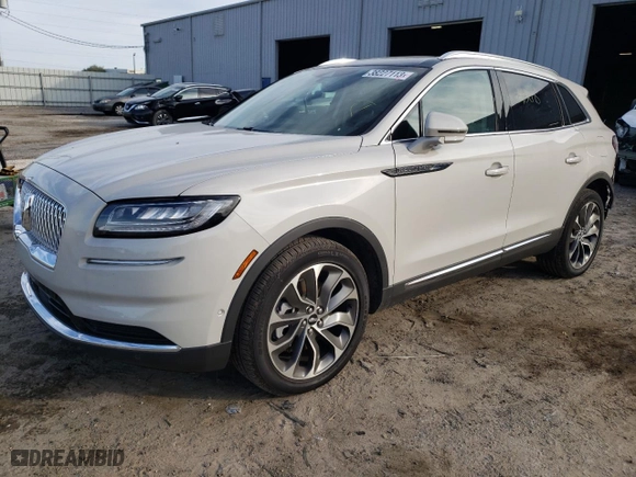 2022 Lincoln Nautilus Reserve with VIN 2LMPJ6K92NBL11638, listed as a Copart auction lot 38227113 with 4,218 mi miles. Bid and sale history available at carsss.com. Image 1.