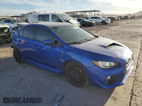 2015 Subaru WRX STI with VIN JF1VA2L69F9808551, listed as a Copart auction lot 47611565 with 67,584 mi miles and Salvage title. Bid and sale history available at DreamBid. Image 4.