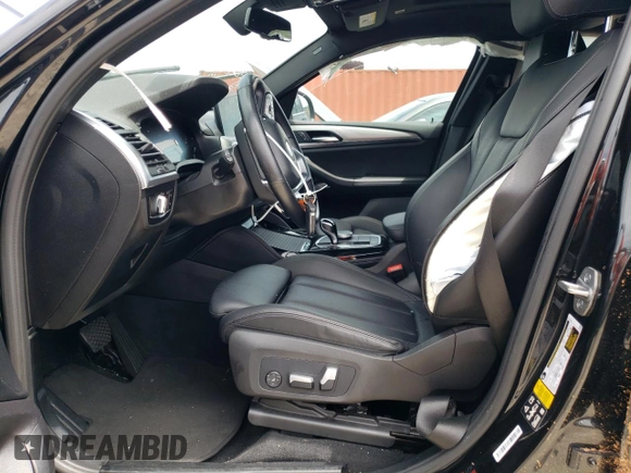2022 BMW X4 xDrive30i with VIN 5UX33DT09N9J72228, listed as a Copart auction lot 57363773 with 0 mi miles. Bid and sale history available at carsss.com. Image 7.