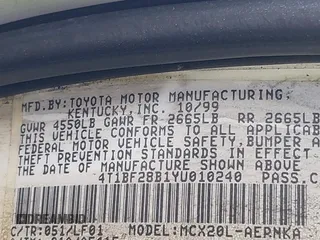 2000 Toyota Avalon XL z VIN 4T1BF28B1YU010240, wystawiony jako IAAI lot #40956040 z przebiegiem Nie podano mil oraz . Historia ofert i sprzedaży dostępna na DreamBid. Obrazek 9.