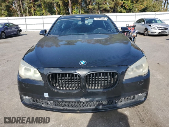 2013 BMW 7 Series 750i with VIN WBAYA8C57DC996582, listed as a Copart auction lot 79250334 with 82,336 mi miles and Clean Title. Bid and sale history available at DreamBid. Image 5.
