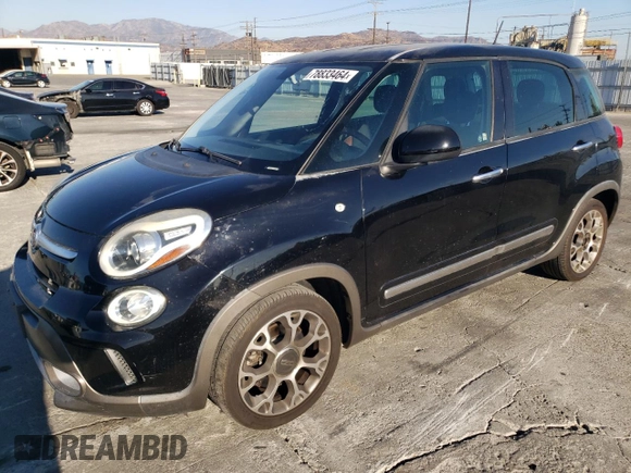 2014 FIAT 500L Trekking with VIN ZFBCFADH3EZ018810, listed as a Copart auction lot 78833464 with 103,258 mi miles and Clean Title. Bid and sale history available at carsss.com. Image 1.
