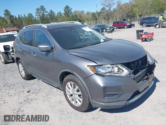 2019 Nissan Rogue SV with VIN KNMAT2MT5KP554947, listed as a IAAI auction lot 41894855 with 192,655 mi miles. Bid and sale history available at carsss.com. Image 1.