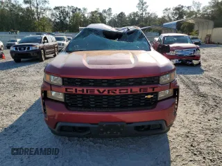 2020 Chevrolet Silverado 1500 Custom with VIN 1GCRWBEF0LZ132559, listed as a Copart auction lot 75050384 with 114,446 mi miles and Salvage Title. Bid and sale history available at carsss.com. Image 5.