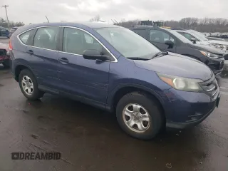 2013 Honda CR-V LX with VIN 2HKRM4H36DH609118, listed as a Copart auction lot 52810605 with 92,179 mi miles and Salvage Title. Bid and sale history available at DreamBid. Image 4.
