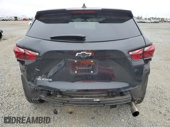 2021 Chevrolet Blazer LT with VIN 3GNKBBRA9MS504952, listed as a Copart auction lot 59342505 with 33,882 mi miles and Salvage title. Bid and sale history available at DreamBid. Image 6.
