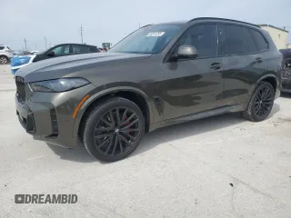 2025 BMW X5 sDrive40i with VIN 5UX13EU07S9Z06159, listed as a Copart auction lot 46913255 with 202 mi miles and Salvage Title. Bid and sale history available at carsss.com. Image 1.