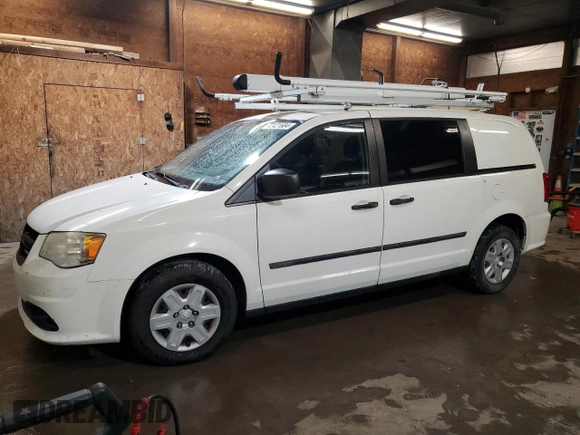 2013 Ram Cargo Van Tradesman with VIN 2C4JRGAG6DR658271, listed as a Copart auction lot 72421684 with 69,160 mi miles and Salvage Title. Bid and sale history available at carsss.com. Image 1.