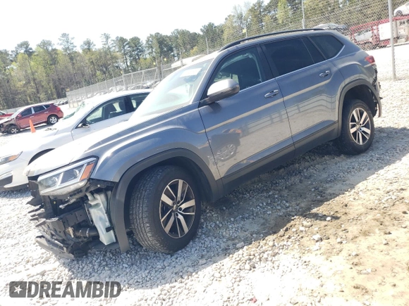 2021 Volkswagen Atlas SE with VIN 1V2DP2CA3MC510701, listed as a Copart auction lot 51147195 with 63,604 mi miles and Clean title. Bid and sale history available at DreamBid. Image 1.