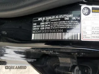 2015 Mercedes-Benz E 350 Sport with VIN WDDHF5KB5FB083344, listed as a Copart auction lot 51479885 with 159,283 mi miles and Salvage title. Bid and sale history available at DreamBid. Image 12.