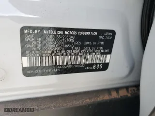 2023 Mitsubishi Outlander SE with VIN JA4J3UA88PZ030922, listed as a Copart auction lot 46512755 with 48,396 mi miles and Salvage Title. Bid and sale history available at carsss.com. Image 15.