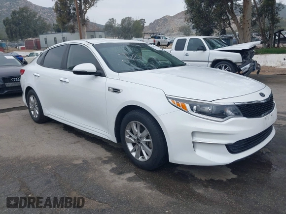 2018 Kia Optima LX with VIN 5XXGT4L3XJG215632, listed as a IAAI auction lot 41785035 with 94,854 mi miles and . Bid and sale history available at DreamBid. Image 1.