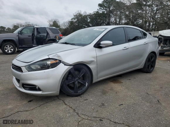 2013 Dodge Dart GT with VIN 1C3CDFCB9DD100134, listed as a Copart auction lot 45746885 with 158,268 mi miles and Salvage Title. Bid and sale history available at carsss.com. Image 1.