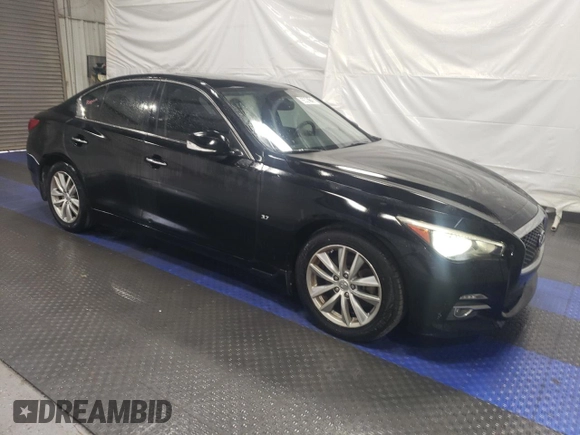 2015 Infiniti Q50 Premium z VIN JN1BV7AR1FM403585, wystawiony jako Copart lot #55662155 z przebiegiem 102 331 mil mil oraz Tytuł czysty. Historia ofert i sprzedaży dostępna na DreamBid. Obrazek 4.