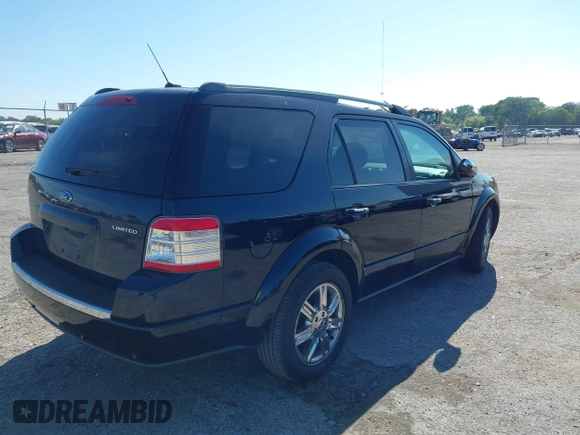 2008 Ford Taurus X Limited with VIN 1FMDK03W88GA43253, listed as a IAAI auction lot 41861548 with 100,464 mi miles and . Bid and sale history available at DreamBid. Image 4.