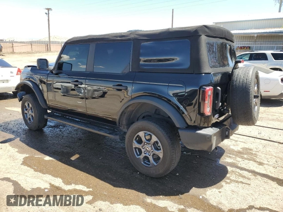 2022 Ford Bronco with VIN 1FMDE5BH7NLB14159, listed as a Copart auction lot 54911305 with 20,539 mi miles and Salvage title. Bid and sale history available at DreamBid. Image 2.