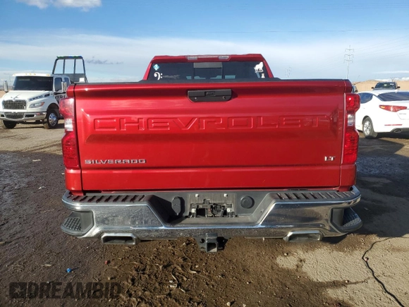 2021 Chevrolet Silverado 1500 LT with VIN 3GCUYDED5MG246654, listed as a Copart auction lot 43061635 with 34,916 mi miles and Salvage Title. Bid and sale history available at DreamBid. Image 6.