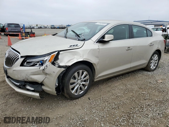 2014 Buick LaCrosse with VIN 1G4GA5GR5EF186048, listed as a Copart auction lot 57343484 with 139,188 mi miles and Salvage Title. Bid and sale history available at carsss.com. Image 1.