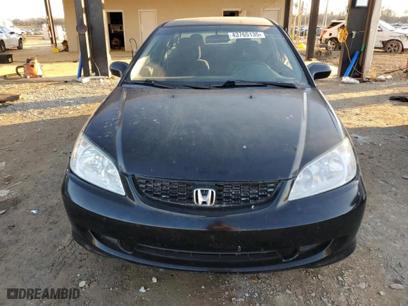 2004 Honda Civic LX with VIN 1HGEM22594L042056, listed as a Copart auction lot 43765135 with 182,993 mi miles and Salvage Title. Bid and sale history available at carsss.com. Image 5.