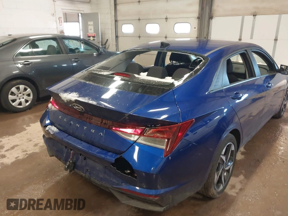 2023 Hyundai Elantra SEL with VIN KMHLS4AG9PU432403, listed as a IAAI auction lot 41906543 with 35,490 mi miles and . Bid and sale history available at DreamBid. Image 19.