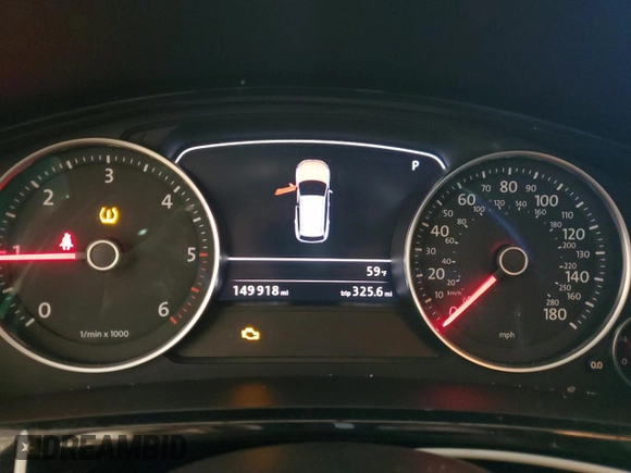 2012 Volkswagen Touareg Sport with VIN WVGFK9BP3CD002756, listed as a Copart auction lot 53378665 with 149,918 mi miles and Clean title. Bid and sale history available at DreamBid. Image 9.
