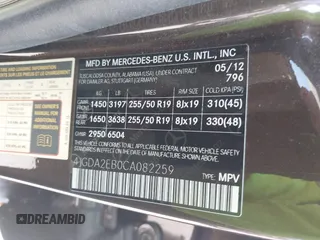 2012 Mercedes-Benz M 350 z VIN 4JGDA2EB0CA082259, wystawiony jako IAAI lot #42507763 z przebiegiem 136 051 mil mil oraz . Historia ofert i sprzedaży dostępna na DreamBid. Obrazek 9.