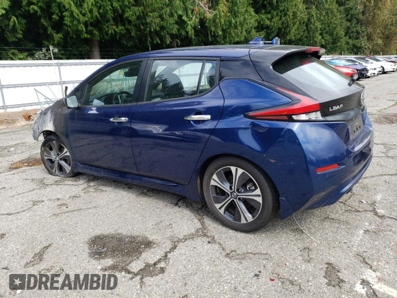 2021 Nissan LEAF SV with VIN 1N4AZ1CVXMC553109, listed as a Copart auction lot 71119954 with Not Provided miles and Salvage Title. Bid and sale history available at DreamBid. Image 2.